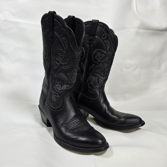 Ariat Shoes - Ariat Heritage Western Cowboy Boots Women 7B Black Leather 10001037